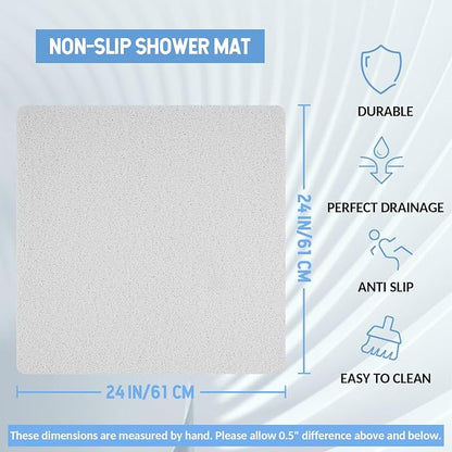Non-Slip Bathtub Mat, Anti Slip Shower Mat, Fast Drying Bathtub Mats, Foot - Image 2