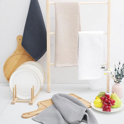 Homaxy 100% Cotton Waffle Weave Kitchen Dish Towels, Ultra Soft Absorbent Quick - Image 6