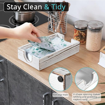 Napkin Holder for Bathroom, Disposable Paper Hand Towel Holder for Bathroom - Image 3