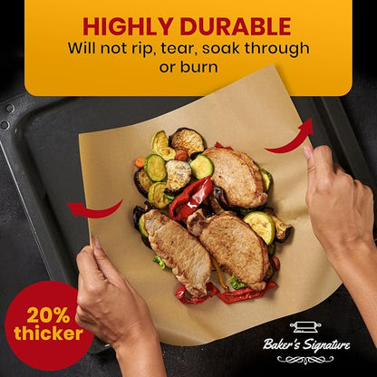 Full Sheet Pan 16 x 24 Inch Parchment Paper Baking Sheets by Baker’s Signature - Image 4