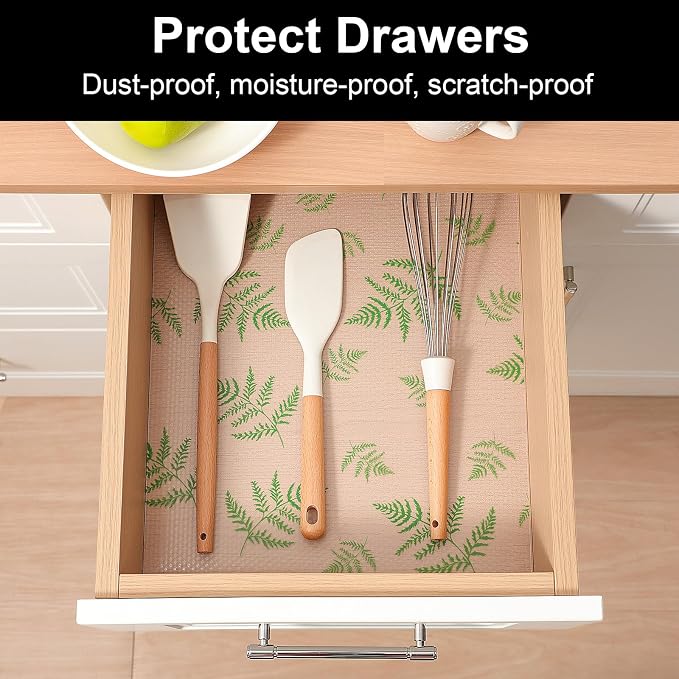 Cooyes Shelf Liners for Kitchen Cabinets, Waterproof and Oil-Proof Kitchen - Image 3