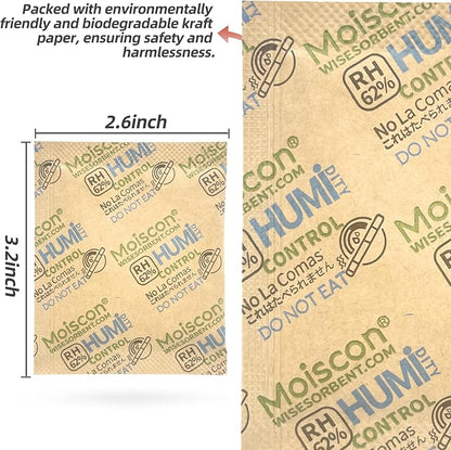 62% Size 8 Two-Way Humidity Control Packs, 105 Pack 8 Gram - Image 3