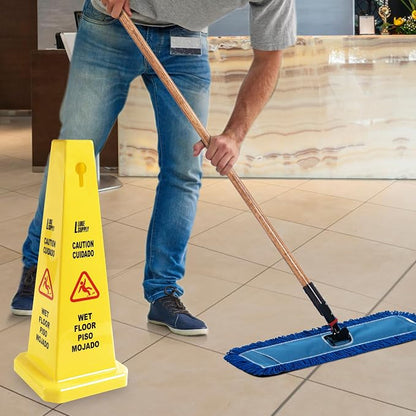 MATTHEW CLEANING 3 Packs 36” Caution Wet Floor Safety Cones - Image 5