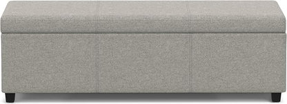 SIMPLIHOME Avalon 54 inch Wide Contemporary Rectangle Extra Large Storage - Image 5