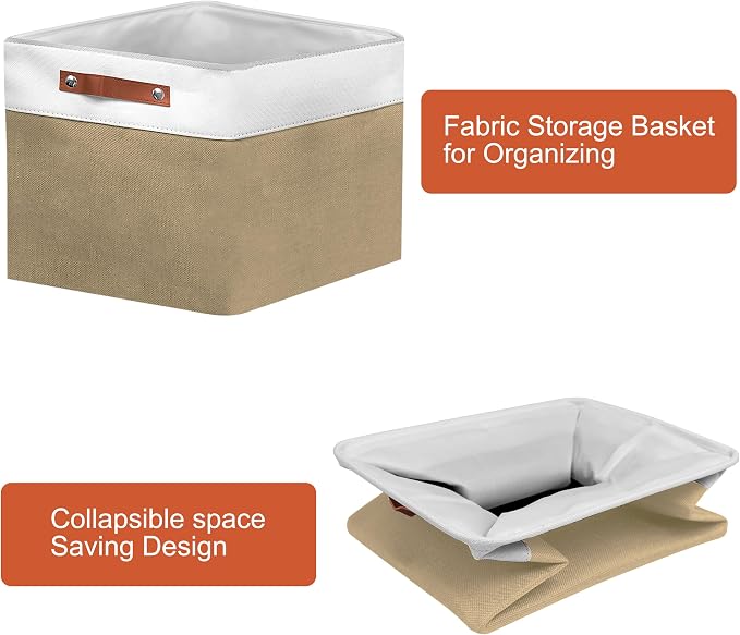 13in Open Fabric Storage Basket - Image 6