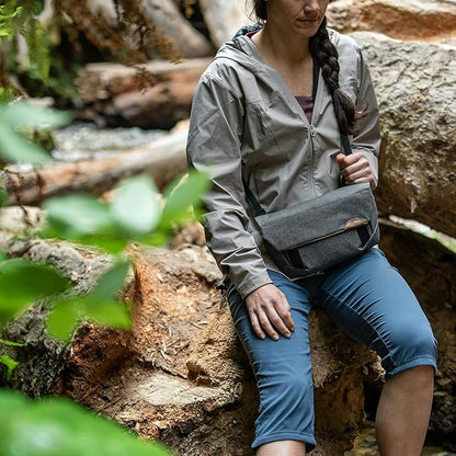 Peak Design Field Pouch V2, Charcoal, 2-in-1 Organizer and Sling Bag, Adjustable Shoulder Strap and Integrated Belt Loops, Weatherproof Nylon Canvas, Organizer Pouch or Carry Bag for Men and Women