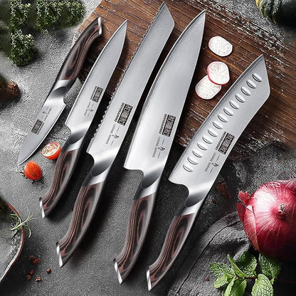 HOSHANHO Knife Set with Magnetic Knife Holder, 6 Pieces Japanese High Carbon - Image 8