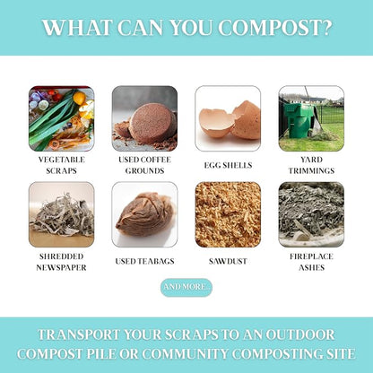 Martha Stewart Indoor Compost Bin | Countertop Composting Bucket - Image 6