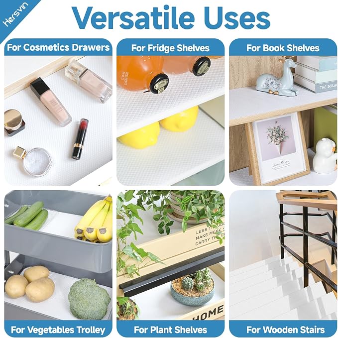 Shelf Liners 14 in x 20 ft Self-Adhesive EVA Drawer Mats, Cupboard Protector - Image 7