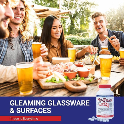 Nu-Foam Sanitizing Tablets for Bar Glassware – Superior Rinse Aid - Image 5