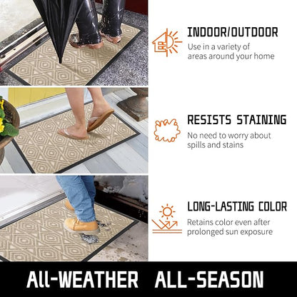 Yimobra Door Mat, Outdoor Indoor Entrance Welcome Mat, Heavy Entry Front Door - Image 7