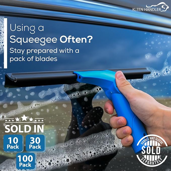 Kleen Handler 14” Window Washing Squeegee Blades, Replacement Blades - Image 5