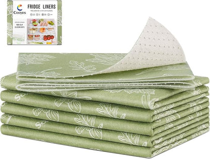 Cooyes Large Fridge Liners for Refrigerator, 17.7" × 36", Drawer & Shelf Liners by Cooyes