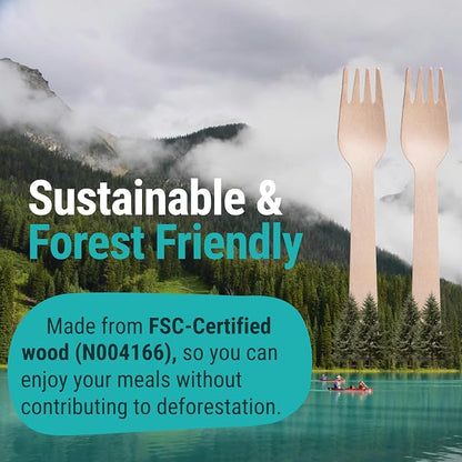 Disposable Wooden Forks For Eating - Image 6