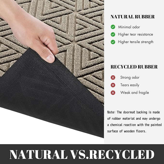 Yimobra Outdoor Mats for Front Door 29.5x17, All-Weather Waterproof Non-Slip - Image 4