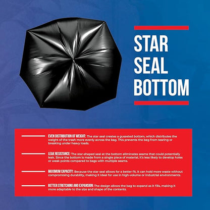 55-60 Gallon Trash Bags Heavy Duty - Image 3