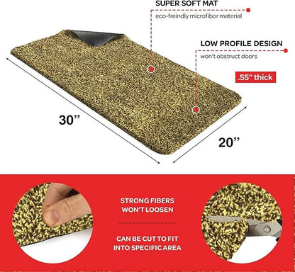 Premium Microfiber Indoor Door Mat – 20"x30" Washable Entry Mat, Waterproof - Image 2