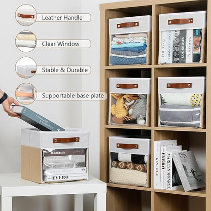 HNZIGE 11 Inch Foldable Fabric Storage Cubes - Image 3