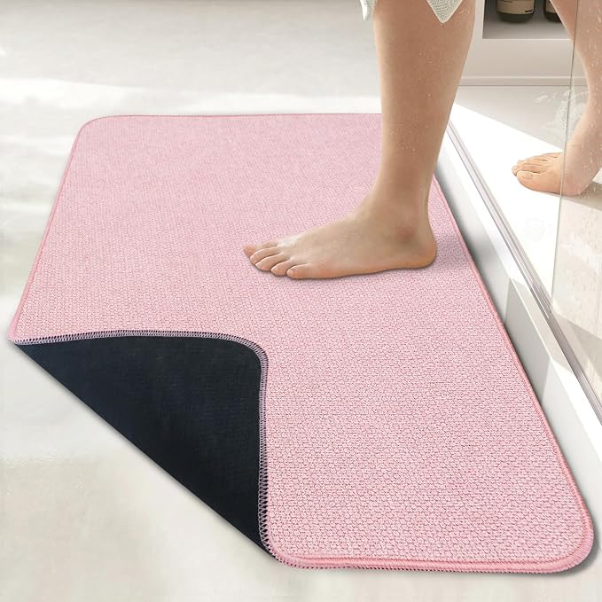 Bath Mat, Ultra Thin Bathroom Runner Rugs, Large Bath Mats by BosapDirect