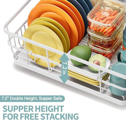 Dish Drying Rack for Kitchen Counter, Large Dish Racks - Image 3
