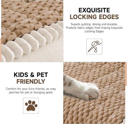 OTOB Couch Covers for Sofa Pet Friendly, Washable & Non Slip Fuzzy Dog Couch - Image 4