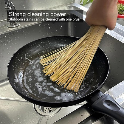 Bamboo Wok Brush 2 Pack – Handmade Natural Scrubbers - Image 4