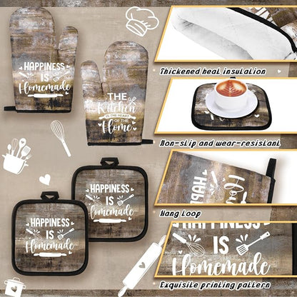 Fourluoo 10 Pcs Farmhouse Kitchen Decor and Accessories Set 4 Kitchen Towels 2 - Image 5