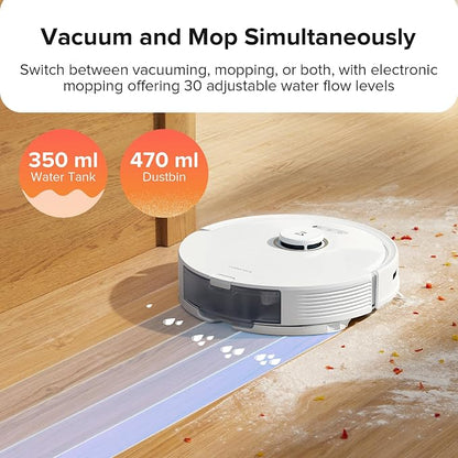 roborock Q8 Max Robot Vacuum and Mop Cleaner, DuoRoller Brush, 5500Pa Strong - Image 5