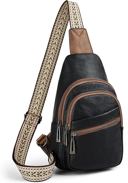 Sling Bag Crossbody Bags for Women Small Cross Body Bag Fanny Packs Chest Sling Purse for Daily Travel Leisure Sport