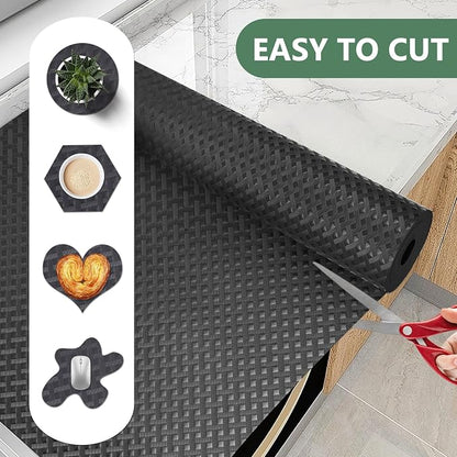 Shelf Liners, Non-Adhesive Drawer Liner, Waterproof & Oil-Proof Kitchen Cabinet - Image 3