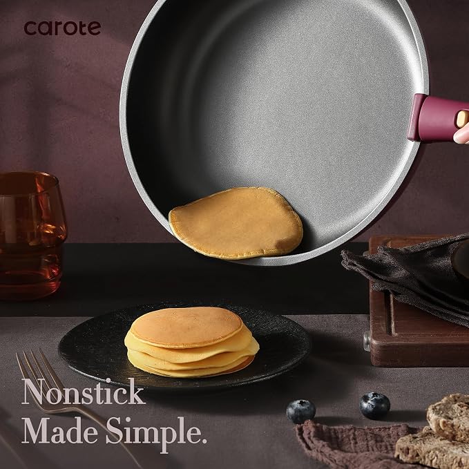 CAROTE 21pcs Pots and Pans Set, Nonstick Cookware Set Detachable Handle - Image 3