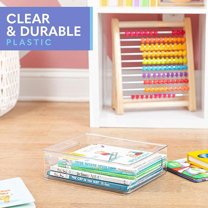 Plastic Food Storage 2 pack Clear Container Bin - Image 6
