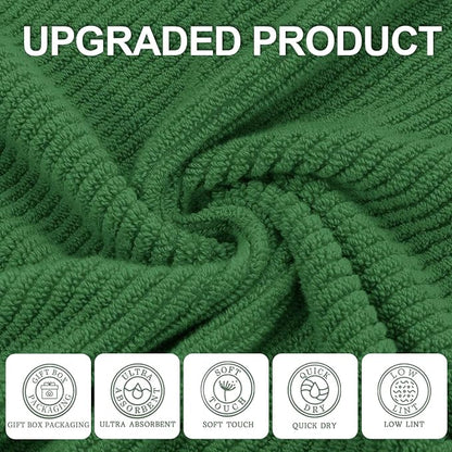 Green Towels, 6 Piece Towels Set - Image 2