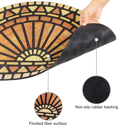 CHICHIC Welcome Door Mat 18 x 30 Inch Front Doormat Outdoors - Image 4