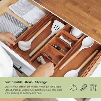 KitchenEdge Adjustable Kitchen Drawer Organizer - Image 5