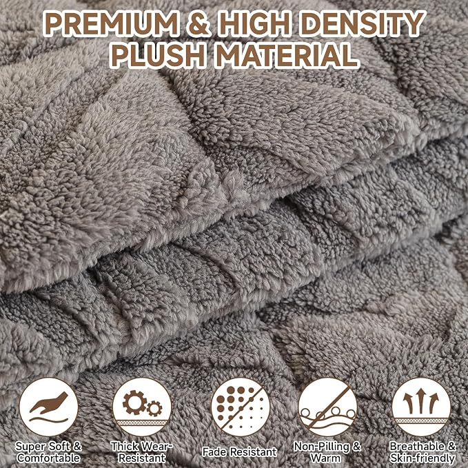 OTOB Plush Couch Cover for Dogs Washable, Non Slip Fuzzy Soft Armrest Backrest - Image 3