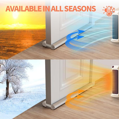 Upgraded Door Draft Stopper for Bottom of Door, Under Door Gap Filler for Big - Image 9