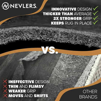 Nevlers Felt Rug Pad 9x12 | 1/4" Rug Runner Liner | Anti Skid Rug Gripper - Image 5