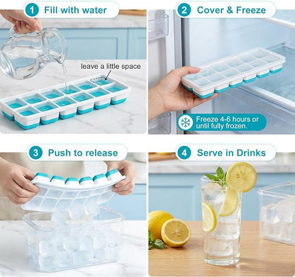 NFK Ice Cube Tray with Lid & Bin - Image 7
