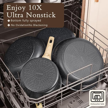 GiPP Ceramic Pots and Pans Set Non Stick - Image 3