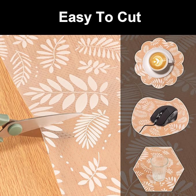 Cooyes Shelf Paper for Kitchen Cabinets Non Adhesive, Waterproof & Oil-Proof - Image 7