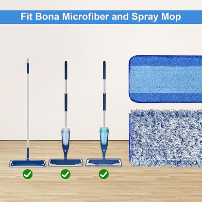 4 Pack Microfiber Cleaning Pad for Bona Mop Safe for Hardwood & Hard Surface - Image 4