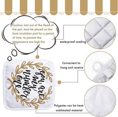 Patelai 50 Pieces Blank Sublimation Oven Mitts Set Include Blank Sublimation - Image 5