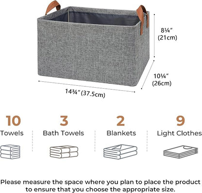 GRANNY SAYS Closet Storage Baskets, Collapsible Fabric Storage Bins - Image 3
