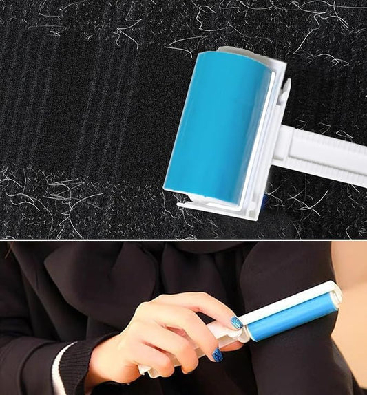 Reusable Portable Lint Roller 2 Pack, Washable Sticky Lint Roller Travel Pet - Image 2