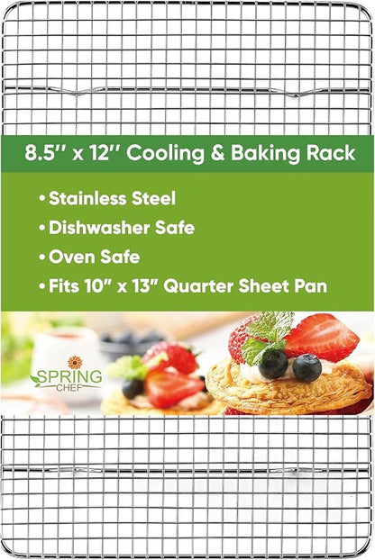 Spring Chef 8.5 x 12 Inch Stainless Steel Cooling Rack by SpringChef