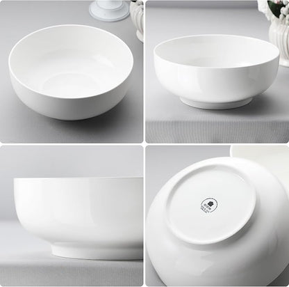 MALACASA Serving Bowls, 114 OZ Extra Large Salad Bowls Set of 2, Porcelain - Image 6