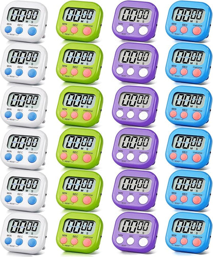 24 Pack Timers Magnetic Kitchen Timer Cooking Timers by Unknown