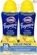 Clorox Fraganzia Laundry Scent Booster Crystals in Citrus Blossom Scent - Scented In-Wash Freshener Beads for Fresh, Clean, Great Smelling Clothes and Linens, 18 Oz - 2 Pack