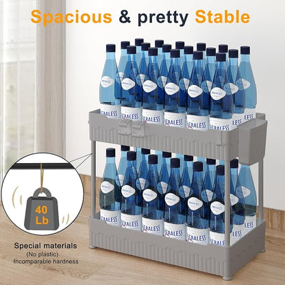 Sevenblue 2 Pack Under Sink Organizer, Under Bathroom Cabinet Organizer - Image 3
